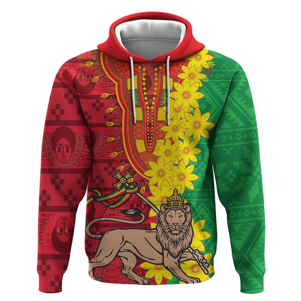 Ethiopia Enkutatash Melkam Addis Amet Hoodie With Bidens Macroptera