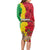 Ethiopia Enkutatash Melkam Addis Amet Long Sleeve Bodycon Dress With Bidens Macroptera