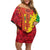 Ethiopia Enkutatash Melkam Addis Amet Off Shoulder Short Dress With Bidens Macroptera