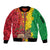 Ethiopia Enkutatash Melkam Addis Amet Sleeve Zip Bomber Jacket With Bidens Macroptera