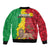 Ethiopia Enkutatash Melkam Addis Amet Sleeve Zip Bomber Jacket With Bidens Macroptera