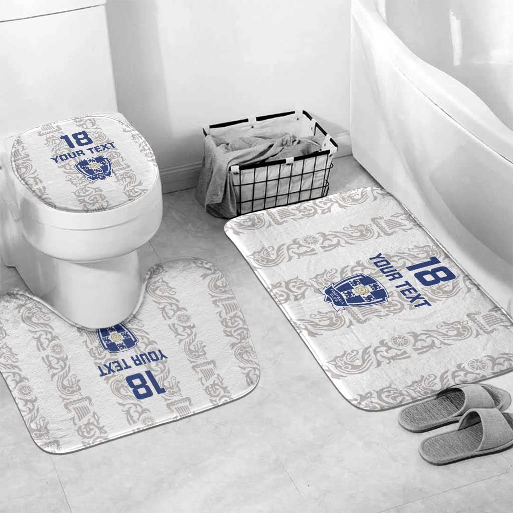 Custom York Minstrel Spirit Bathroom Set Norse Viking Pattern White Version - Wonder Print Shop