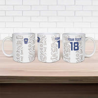 Custom York Minstrel Spirit Ceramic Mug Norse Viking Pattern White Version - Wonder Print Shop