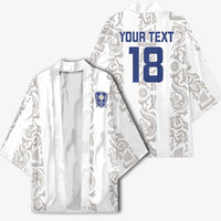 Custom York Minstrel Spirit Kimono Norse Viking Pattern White Version - Wonder Print Shop
