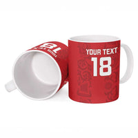 Custom York Minstrel Spirit Ceramic Mug Norse Viking Pattern Red Version - Wonder Print Shop