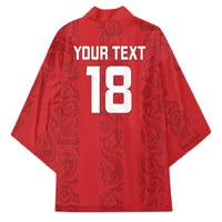 Custom York Minstrel Spirit Kimono Norse Viking Pattern Red Version - Wonder Print Shop