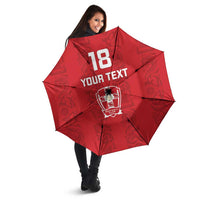 Custom York Minstrel Spirit Umbrella Norse Viking Pattern Red Version - Wonder Print Shop