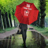 Custom York Minstrel Spirit Umbrella Norse Viking Pattern Red Version - Wonder Print Shop