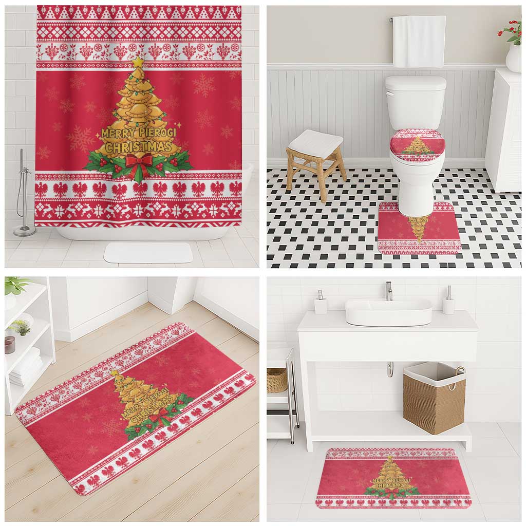 Poland Christmas Bathroom Set Oh Pierogi Tree - Wonder Print Shop