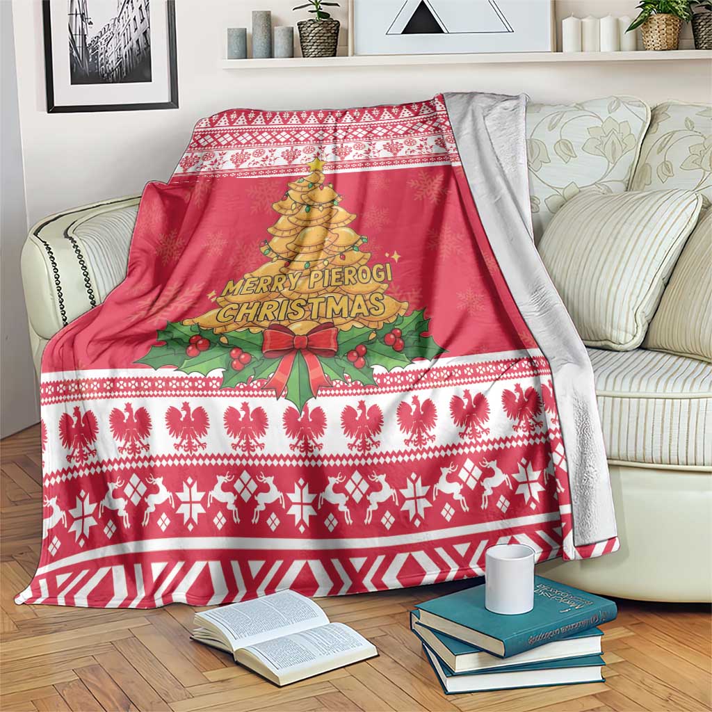 Poland Christmas Blanket Oh Pierogi Tree - Wonder Print Shop