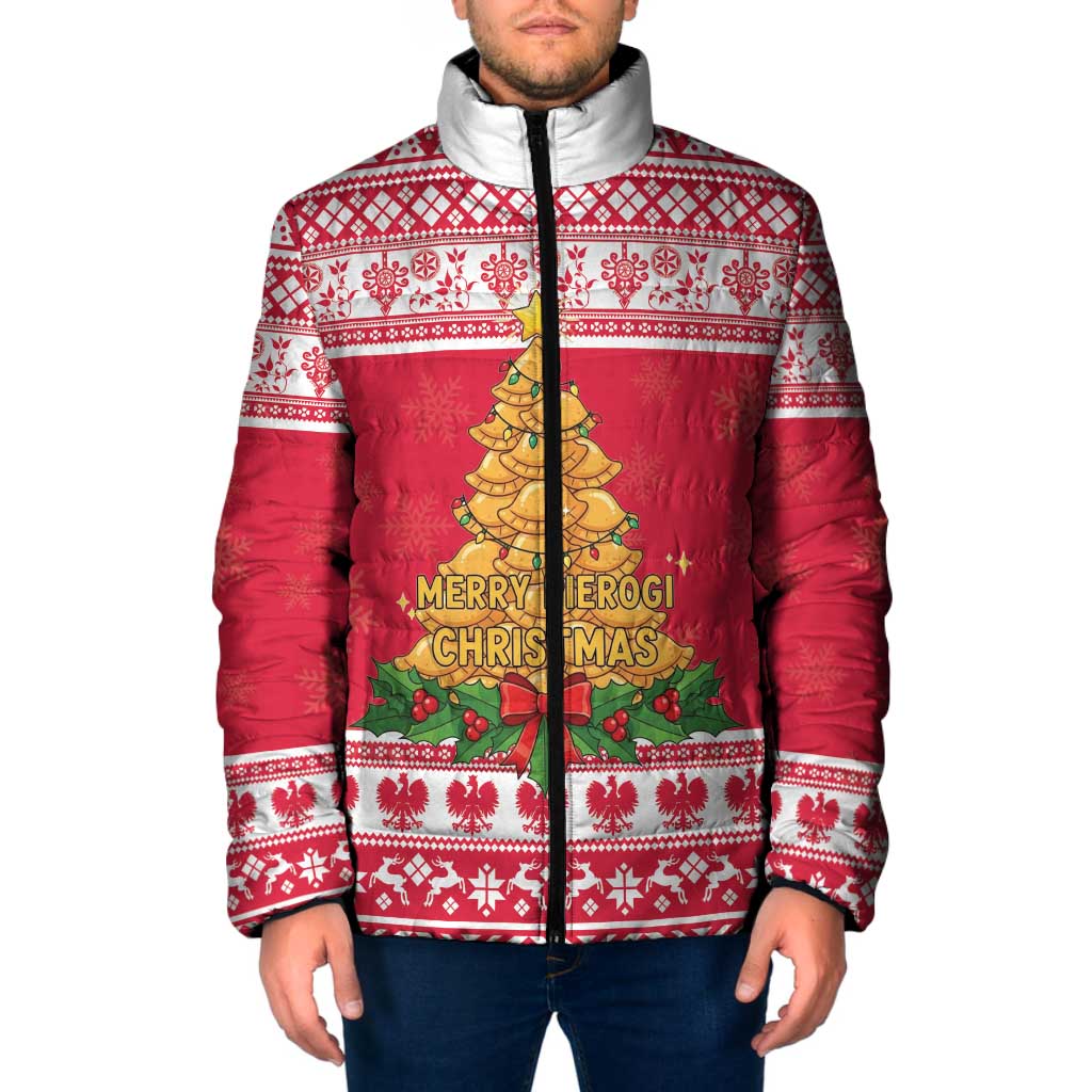 Poland Christmas Padded Jacket Oh Pierogi Tree - Wonder Print Shop
