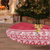 Poland Christmas Tree Skirt Oh Pierogi Tree - Wonder Print Shop