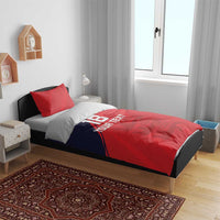 Custom Bailiwick of Jersey Cricket Bedding Set Jer Lions Champion Red Version - Wonder Print Shop