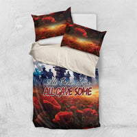 Poppy and soldier bedding set with “All Gave Some” duvet and two matching shams