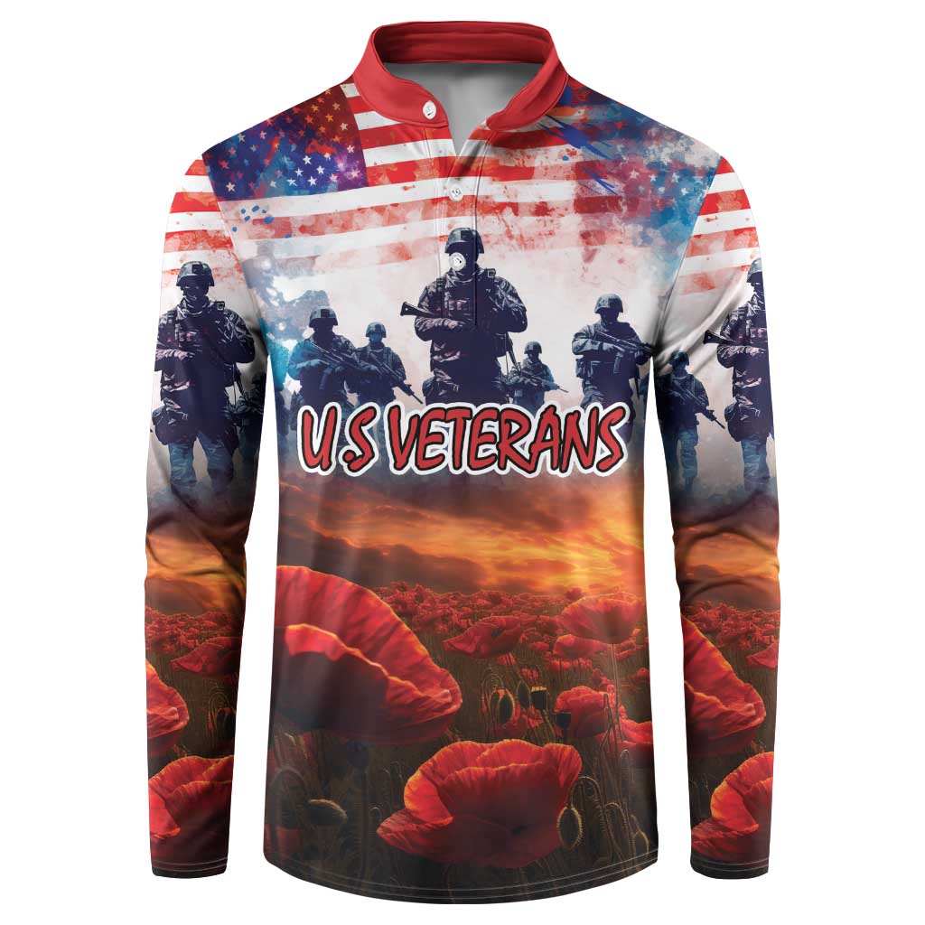 USA Veterans Day Button Sweatshirt All Gave Some With Poppy Patterns - Wonder Print Shop