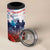 USA Veterans Day 4 in 1 Can Cooler Tumbler All Gave Some With Poppy Patterns - Wonder Print Shop