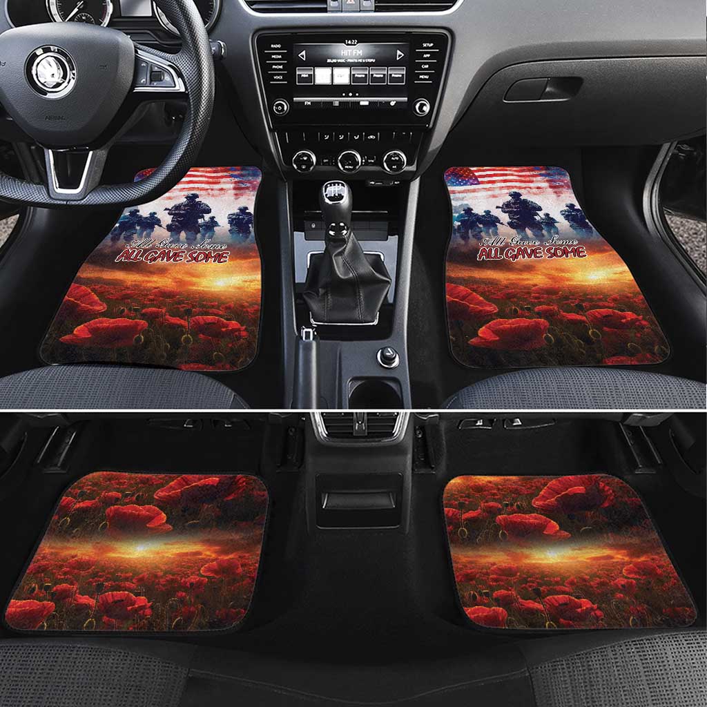 USA Veterans Day Car Mats All Gave Some With Poppy Patterns - Wonder Print Shop