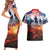 USA Veterans Day Couples Matching Short Sleeve Bodycon Dress and Hawaiian Shirt All Gave Some With Poppy Patterns - Wonder Print Shop