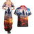 USA Veterans Day Couples Matching Summer Maxi Dress and Hawaiian Shirt All Gave Some With Poppy Patterns - Wonder Print Shop