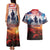 USA Veterans Day Couples Matching Tank Maxi Dress and Hawaiian Shirt All Gave Some With Poppy Patterns - Wonder Print Shop