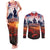 USA Veterans Day Couples Matching Tank Maxi Dress and Long Sleeve Button Shirt All Gave Some With Poppy Patterns - Wonder Print Shop