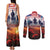 USA Veterans Day Couples Matching Tank Maxi Dress and Long Sleeve Button Shirt All Gave Some With Poppy Patterns - Wonder Print Shop