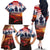 USA Veterans Day Family Matching Off The Shoulder Long Sleeve Dress and Hawaiian Shirt All Gave Some With Poppy Patterns - Wonder Print Shop