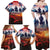 USA Veterans Day Family Matching Off Shoulder Maxi Dress and Hawaiian Shirt All Gave Some With Poppy Patterns - Wonder Print Shop