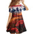 USA Veterans Day Family Matching Off Shoulder Short Dress and Hawaiian Shirt All Gave Some With Poppy Patterns - Wonder Print Shop