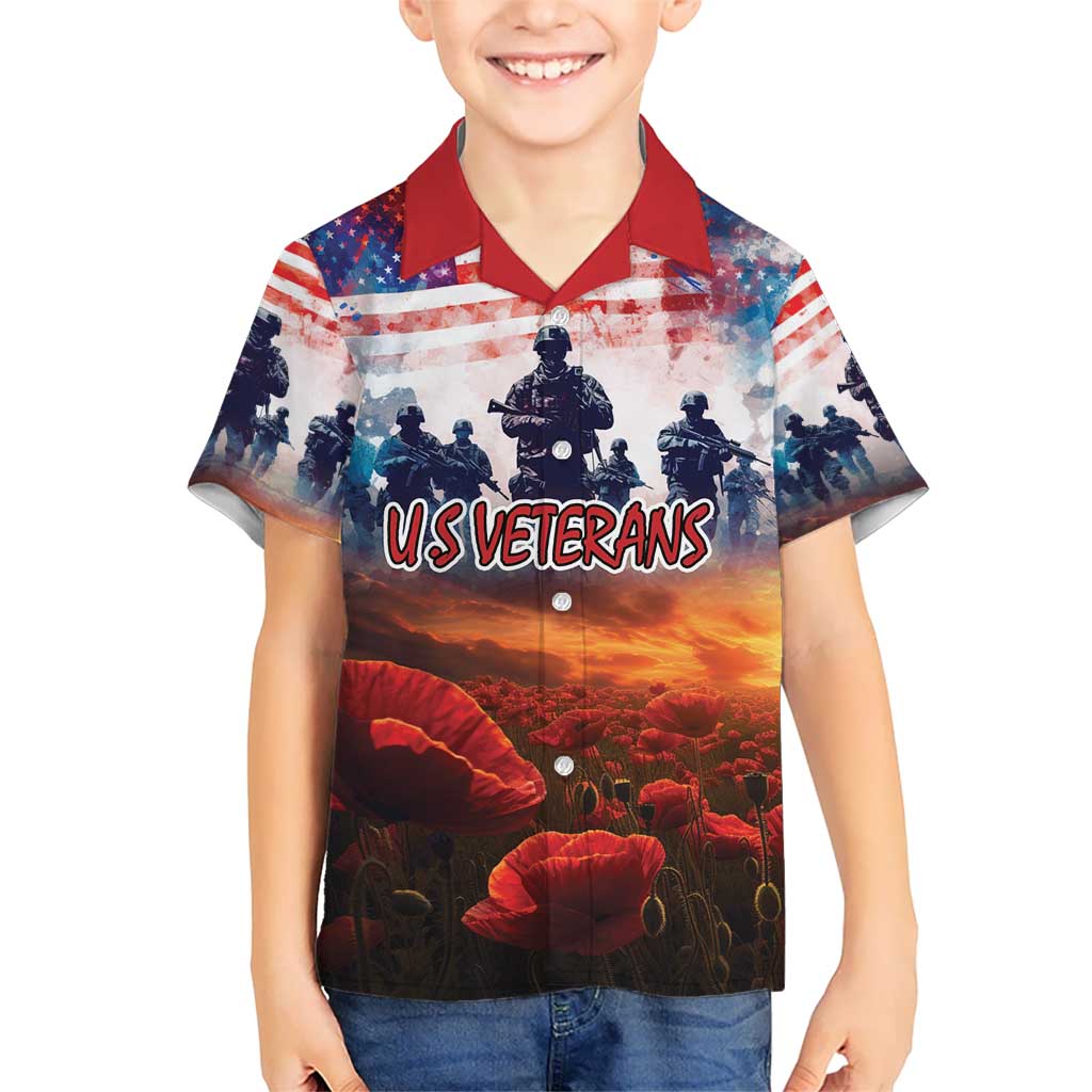 USA Veterans Day Kid Hawaiian Shirt All Gave Some With Poppy Patterns