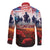 USA Veterans Day Long Sleeve Button Shirt All Gave Some With Poppy Patterns - Wonder Print Shop