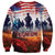 USA Veterans Day Sweatshirt All Gave Some With Poppy Patterns