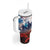 USA Veterans Day Tumbler With Handle All Gave Some With Poppy Patterns - Wonder Print Shop