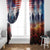 USA Veterans Day Window Curtain All Gave Some With Poppy Patterns