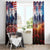 USA Veterans Day Window Curtain All Gave Some With Poppy Patterns