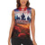 USA Veterans Day Women Sleeveless Polo Shirt All Gave Some With Poppy Patterns