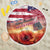 USA Veterans Day Beach Blanket Poppy Flowers With Flag Grunge - Wonder Print Shop