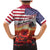 USA Veterans Day Family Matching Mermaid Dress and Hawaiian Shirt Poppy Flowers With Flag Grunge - Wonder Print Shop