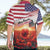 USA Veterans Day Hawaiian Shirt Poppy Flowers With Flag Grunge - Wonder Print Shop