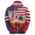 USA Veterans Day Hoodie Poppy Flowers With Flag Grunge - Wonder Print Shop