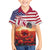 USA Veterans Day Kid Hawaiian Shirt Poppy Flowers With Flag Grunge - Wonder Print Shop