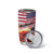 USA Veterans Day Tumbler Cup Poppy Flowers With Flag Grunge - Wonder Print Shop