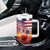 USA Veterans Day Tumbler With Handle Poppy Flowers With Flag Grunge - Wonder Print Shop