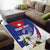 Personalized Cuba Hedychium Coronarium Area Rug With Coat Of Arms