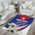 Personalized Cuba Hedychium Coronarium Area Rug With Coat Of Arms