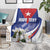 Personalized Cuba Hedychium Coronarium Blanket With Coat Of Arms