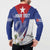 Personalized Cuba Hedychium Coronarium Button Sweatshirt With Coat Of Arms - Wonder Print Shop