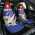 Personalized Cuba Hedychium Coronarium Car Seat Cover With Coat Of Arms - Wonder Print Shop