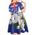 Personalized Cuba Hedychium Coronarium Kid Short Sleeve Dress With Coat Of Arms - Wonder Print Shop