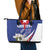 Personalized Cuba Hedychium Coronarium Leather Tote Bag With Coat Of Arms - Wonder Print Shop